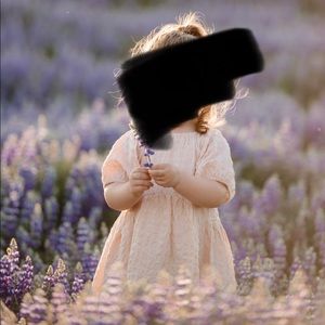 Blush pink little girl dress